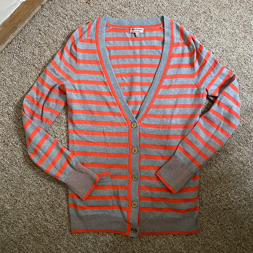 Juicy Couture stripe cardigan